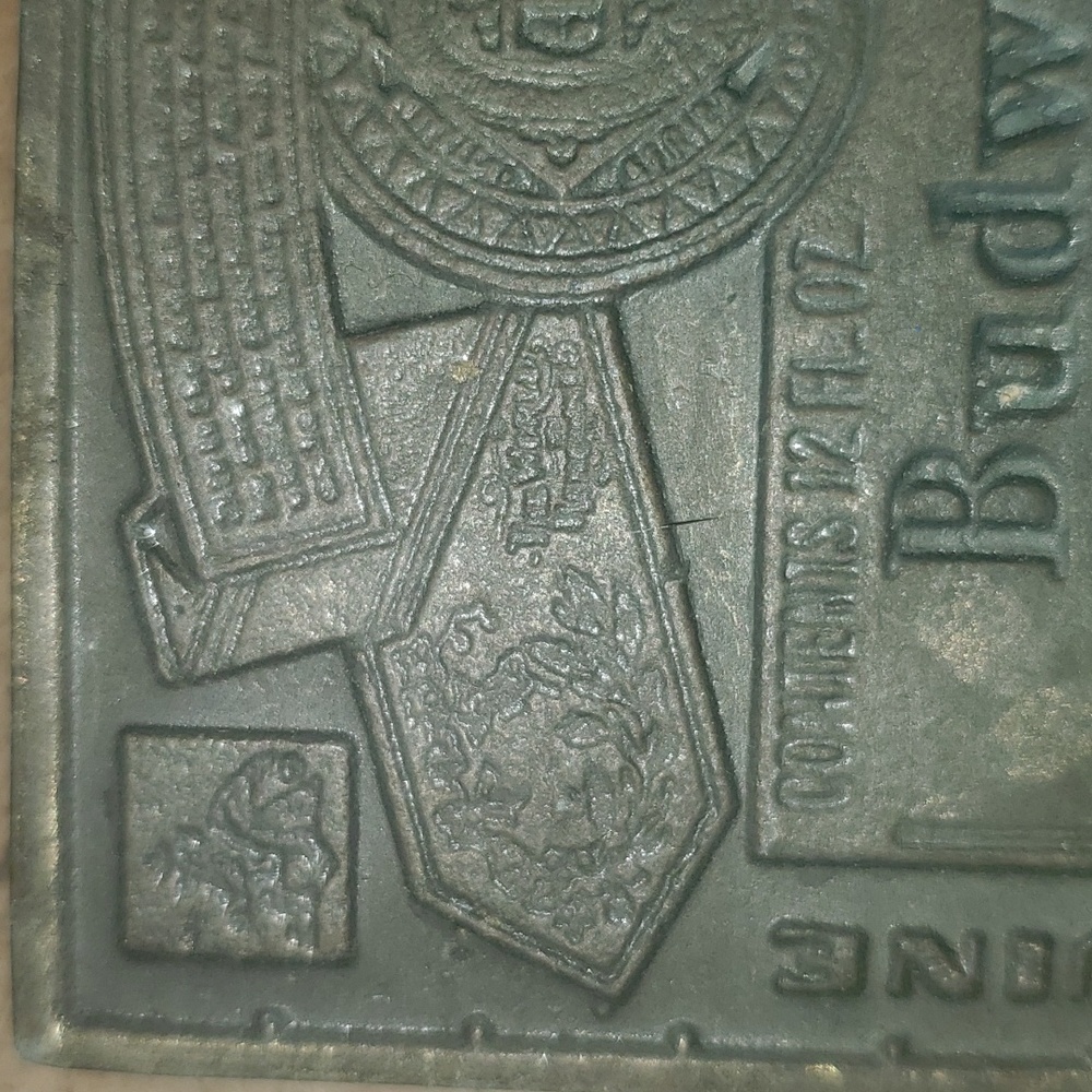 Budweiser vintage belt buckle - Picture 3 of 4